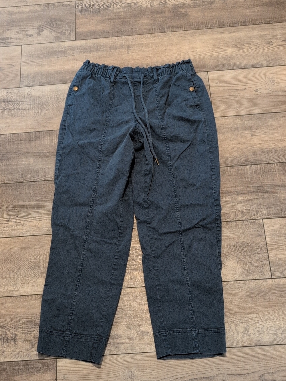 Sonoma Navy Elastic Waist Drawstring Joggers